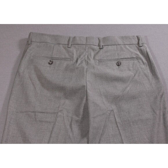 JF J.Ferrar Mens Slim Gray Stretch Dress Pants Flat Front New With Tag 36" X 32" - Picture 8 of 11